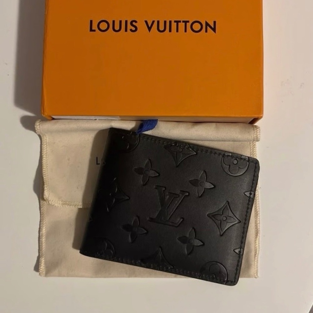 Louis Vuitton Black Embossed Wallet